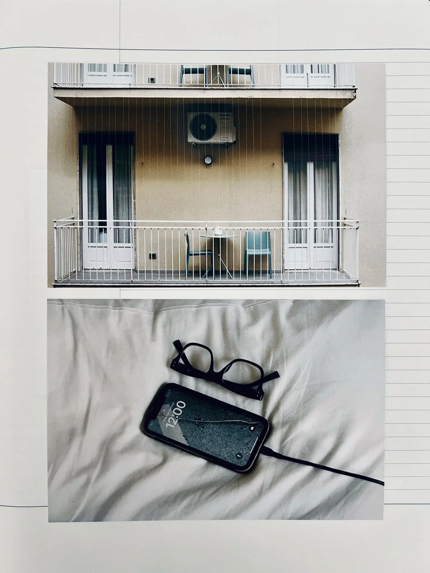    Page 7, Paris,  2026                            ‍                                                                             Notebook excerpt, 25 × 19 cm                                                                                From the proj