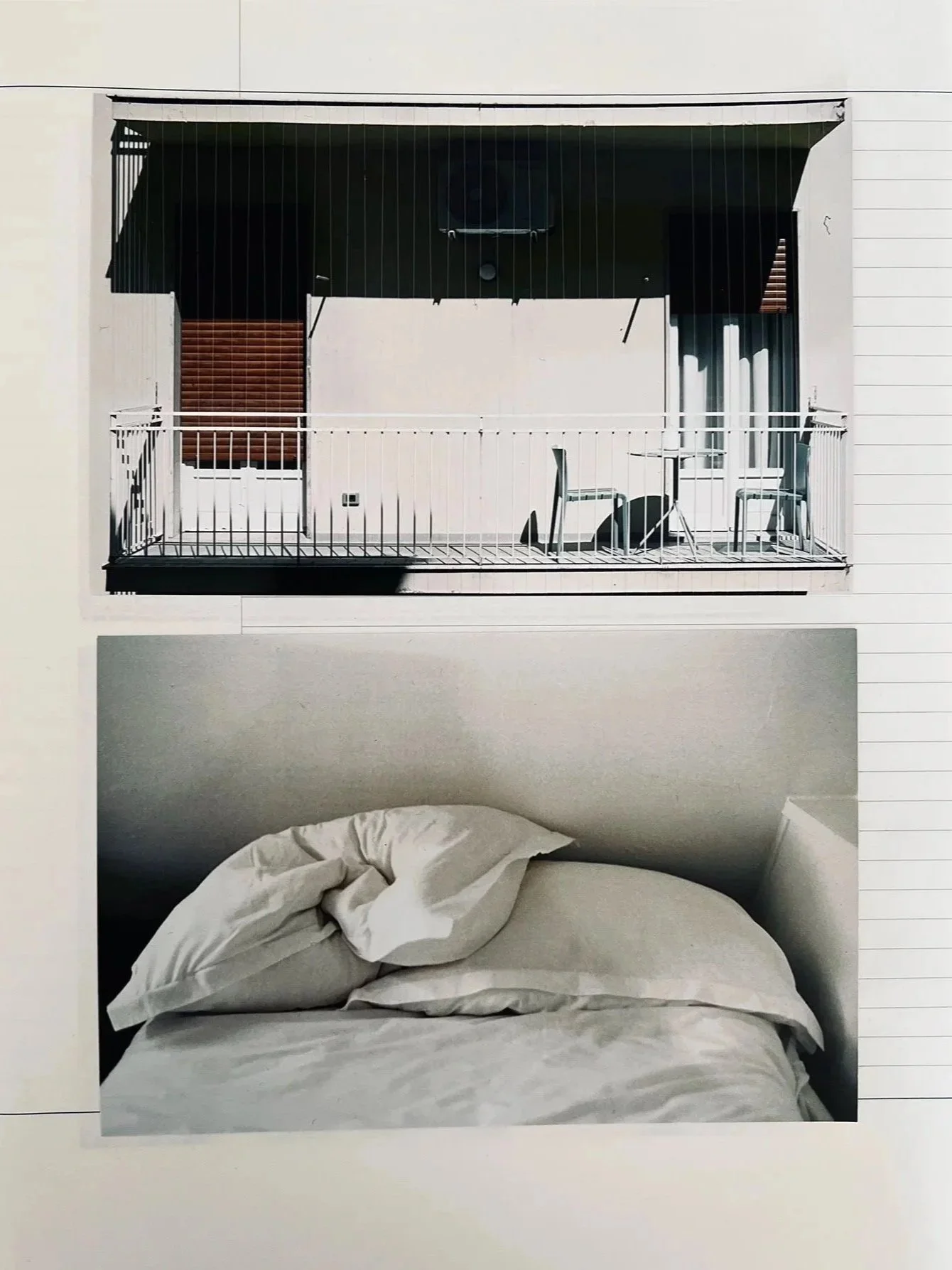    Page 6, Paris,  2026                            ‍                                                                             Notebook excerpt, 25 × 19 cm                                                                                From the proj