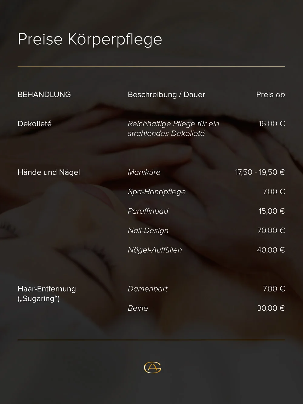 Preis für eriacta