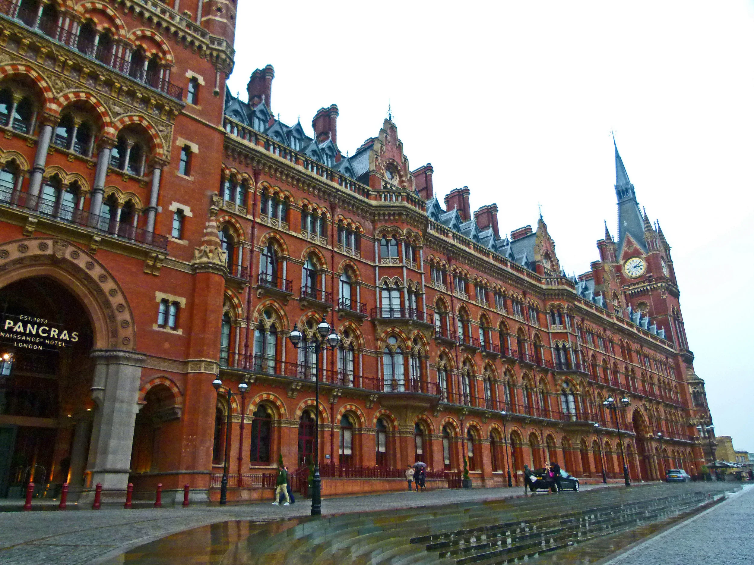 Front elevation of St Pancras, what a great building.