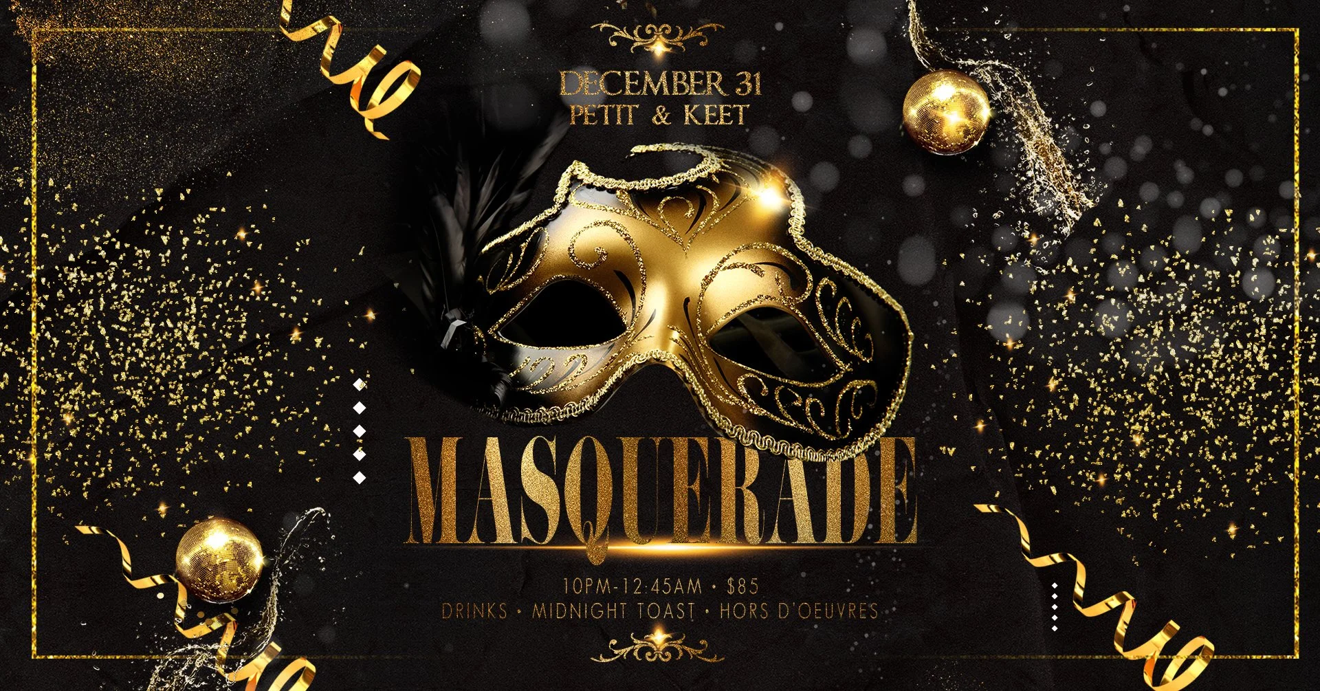 New Year's Eve Masquerade! 🥂