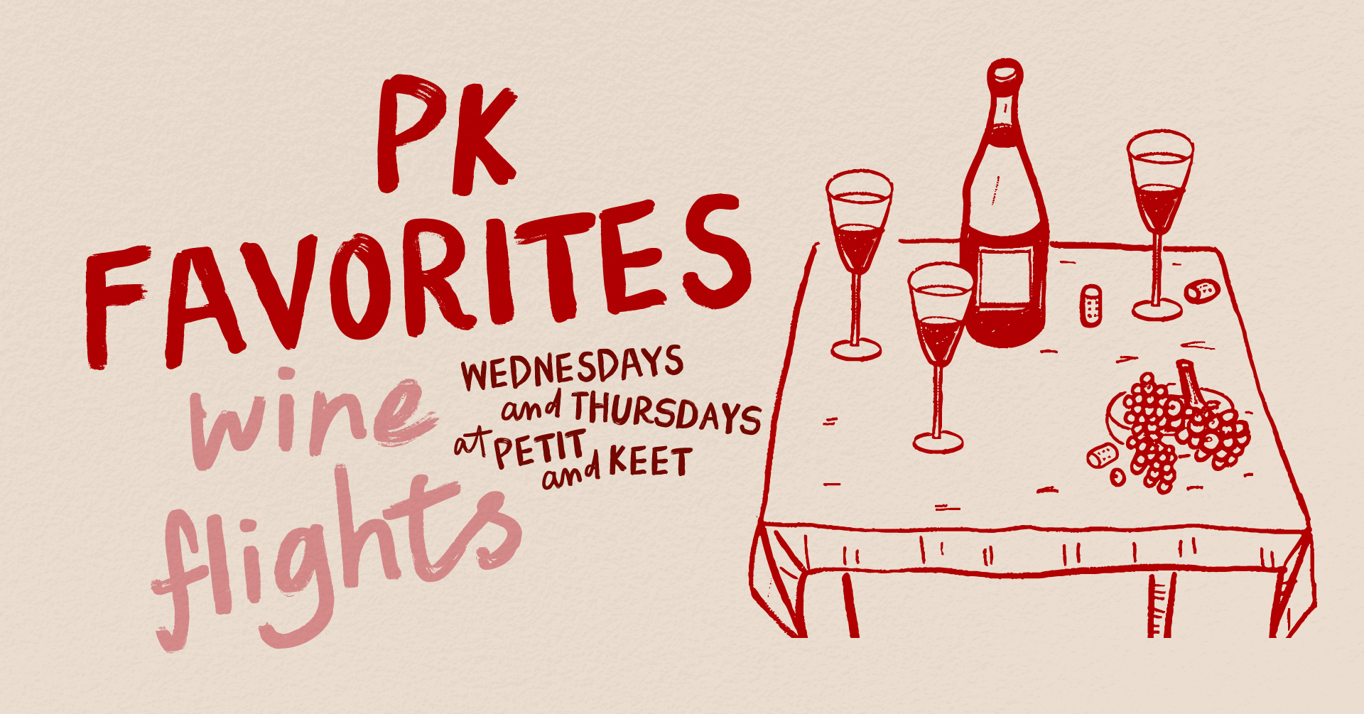Wine Flight Wednesday-Thursday | PK Favorites