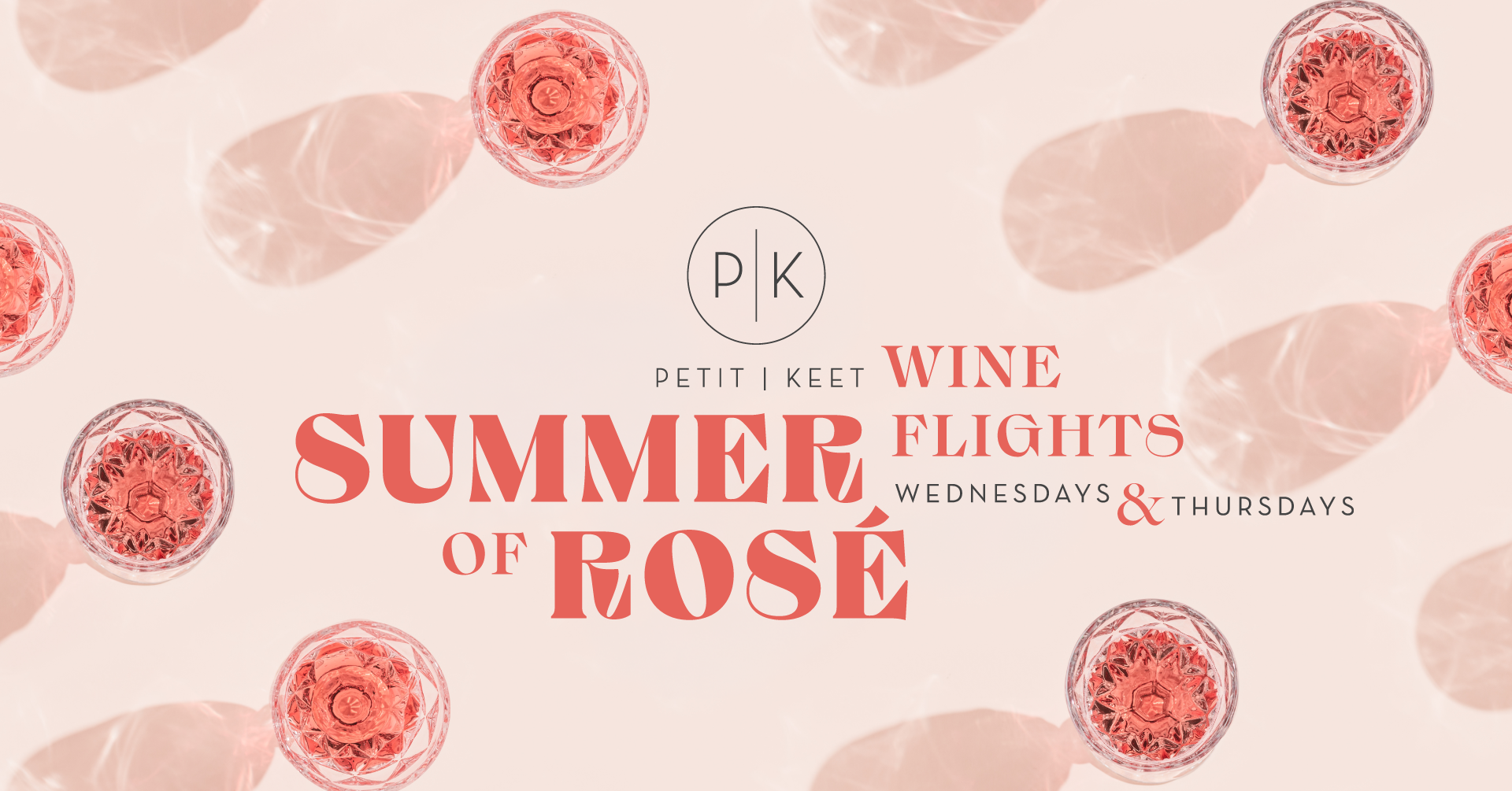 Wine Flight Wednesdays-Thursdays | Summer of Rosé
