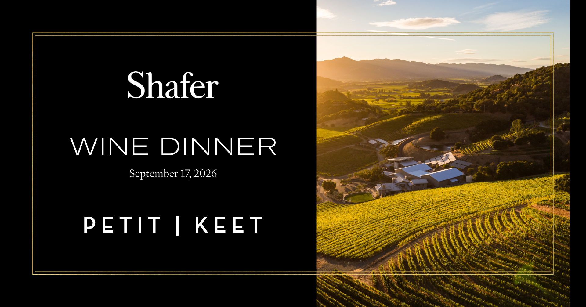 Shafer Wine Dinner