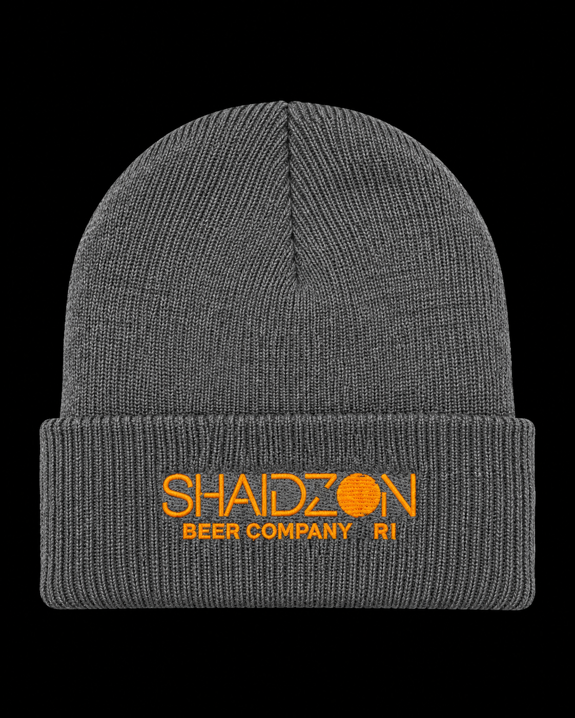 Charcoal Beanie with Orange Embroidery.png