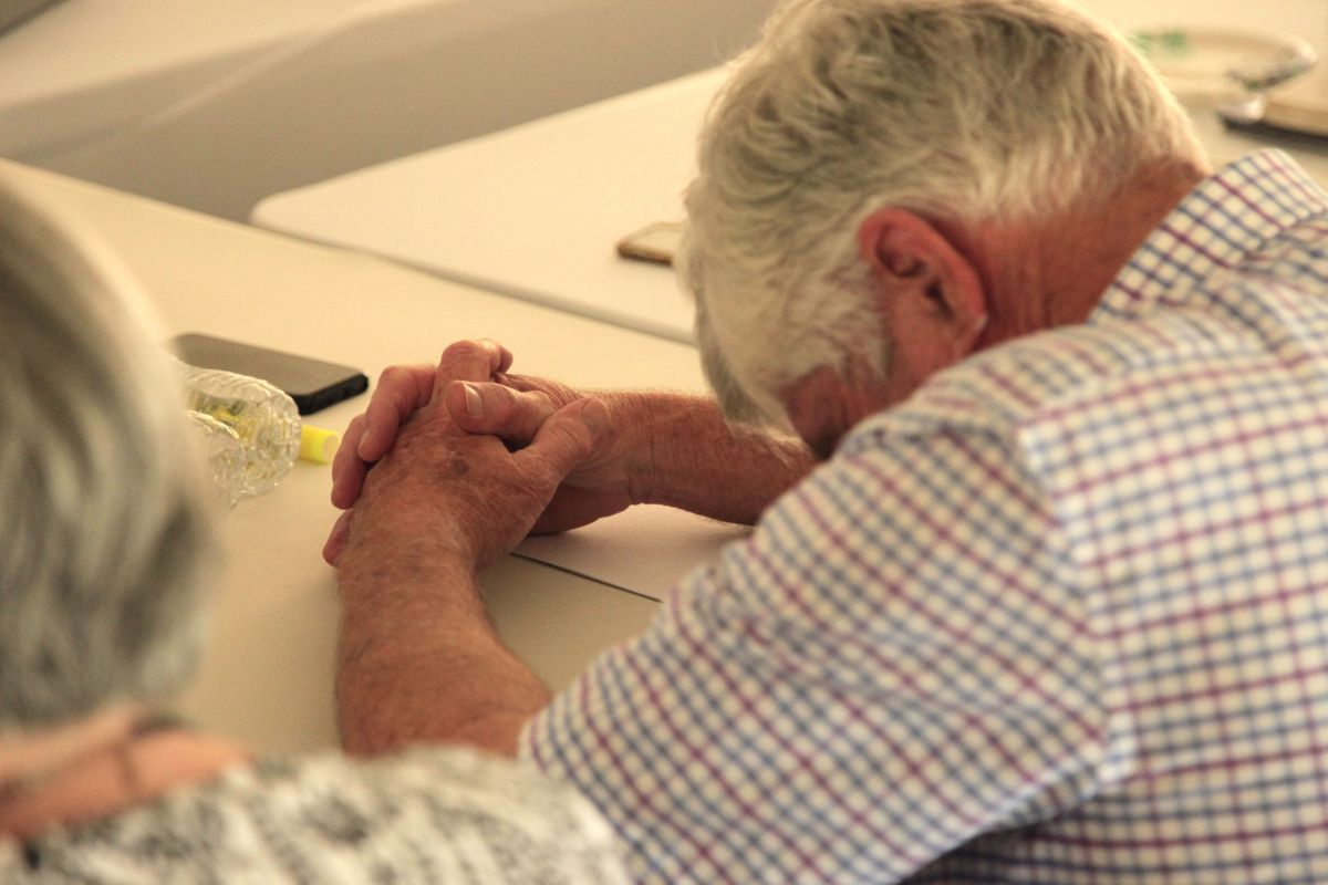 The missions committee spends a day in prayer for the missionaries.