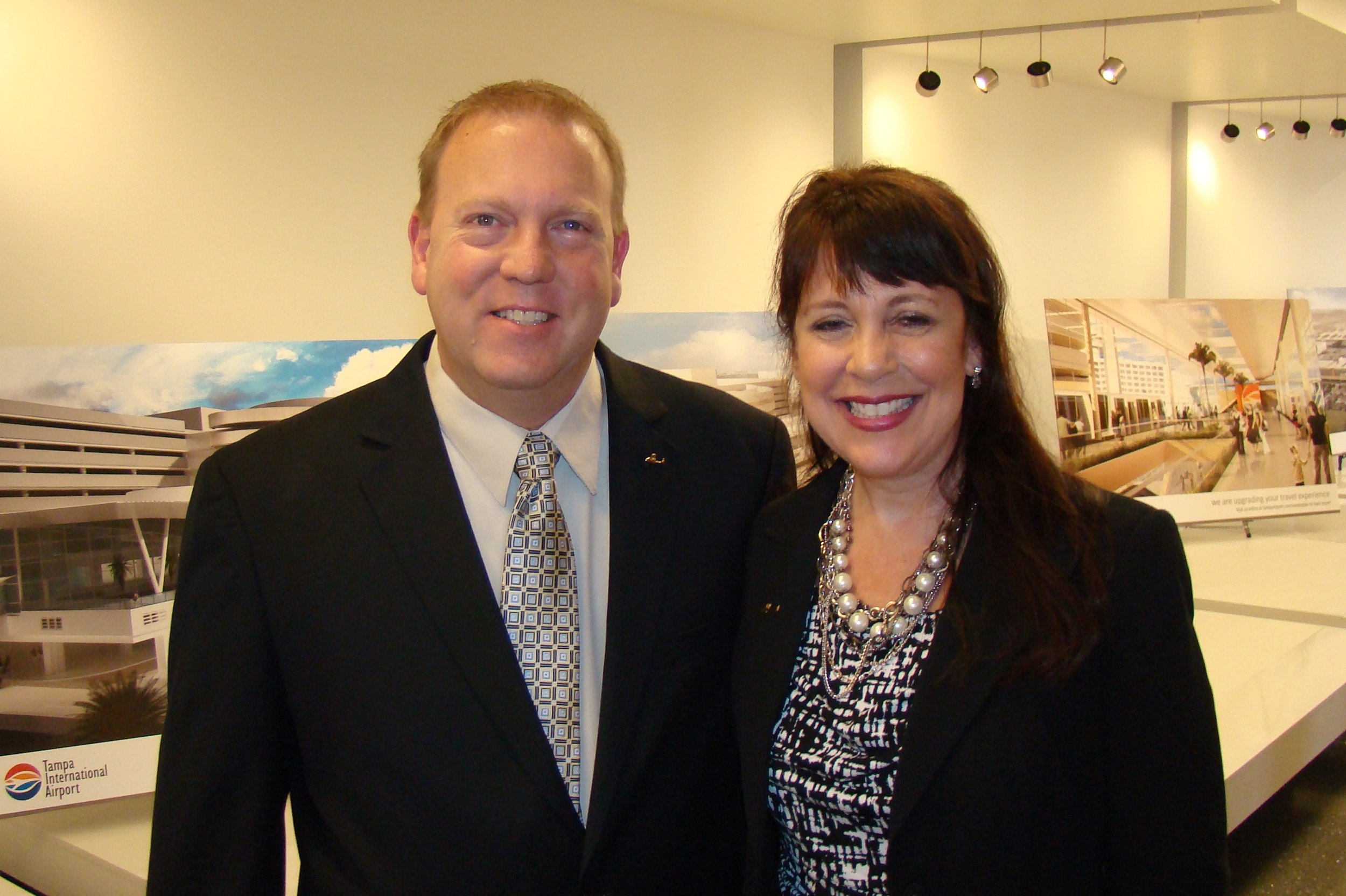Co-Chairs Bill McGrew and Alison Hoefler at Press Conference, 21 May '14.JPG