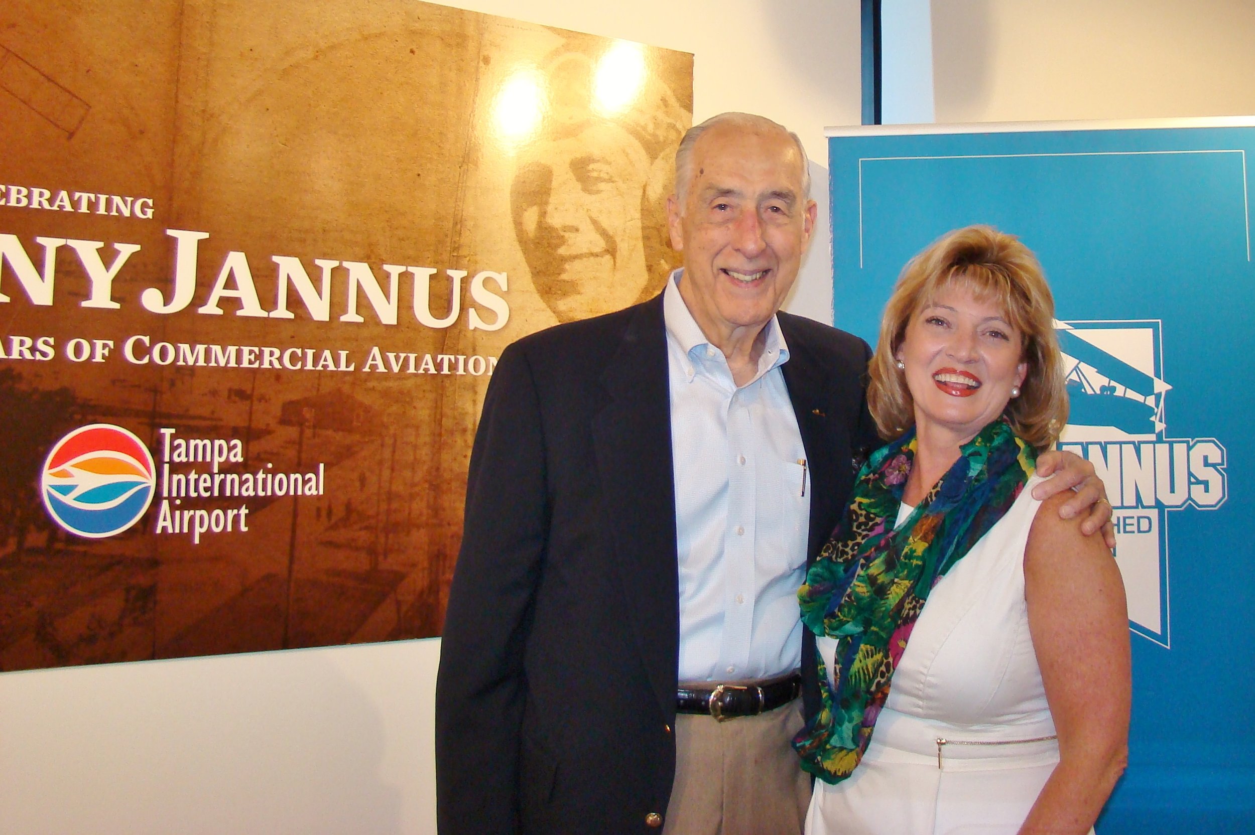 Dick Newton & Colleen Picard at Press Conference, 21 May '14.JPG