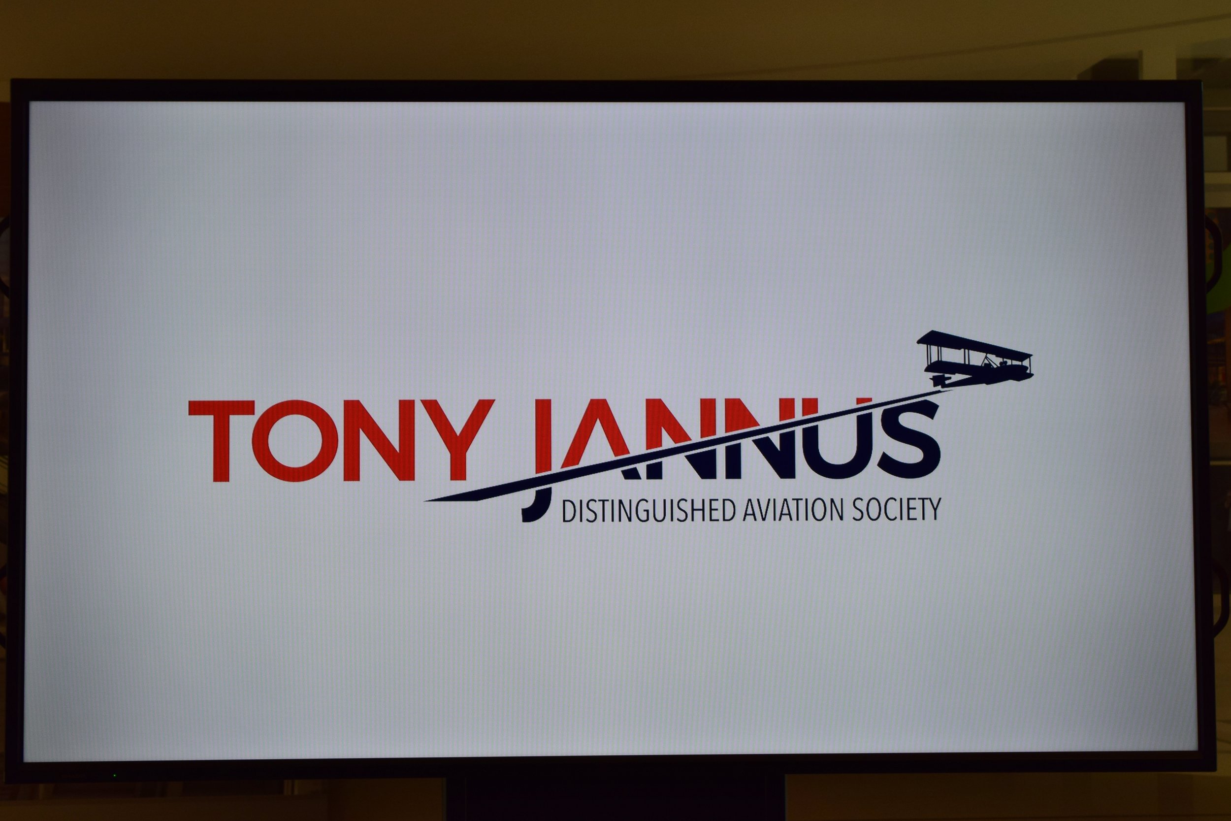 New Tony Jannus Logo at Press Conference, 9 May '17.JPG