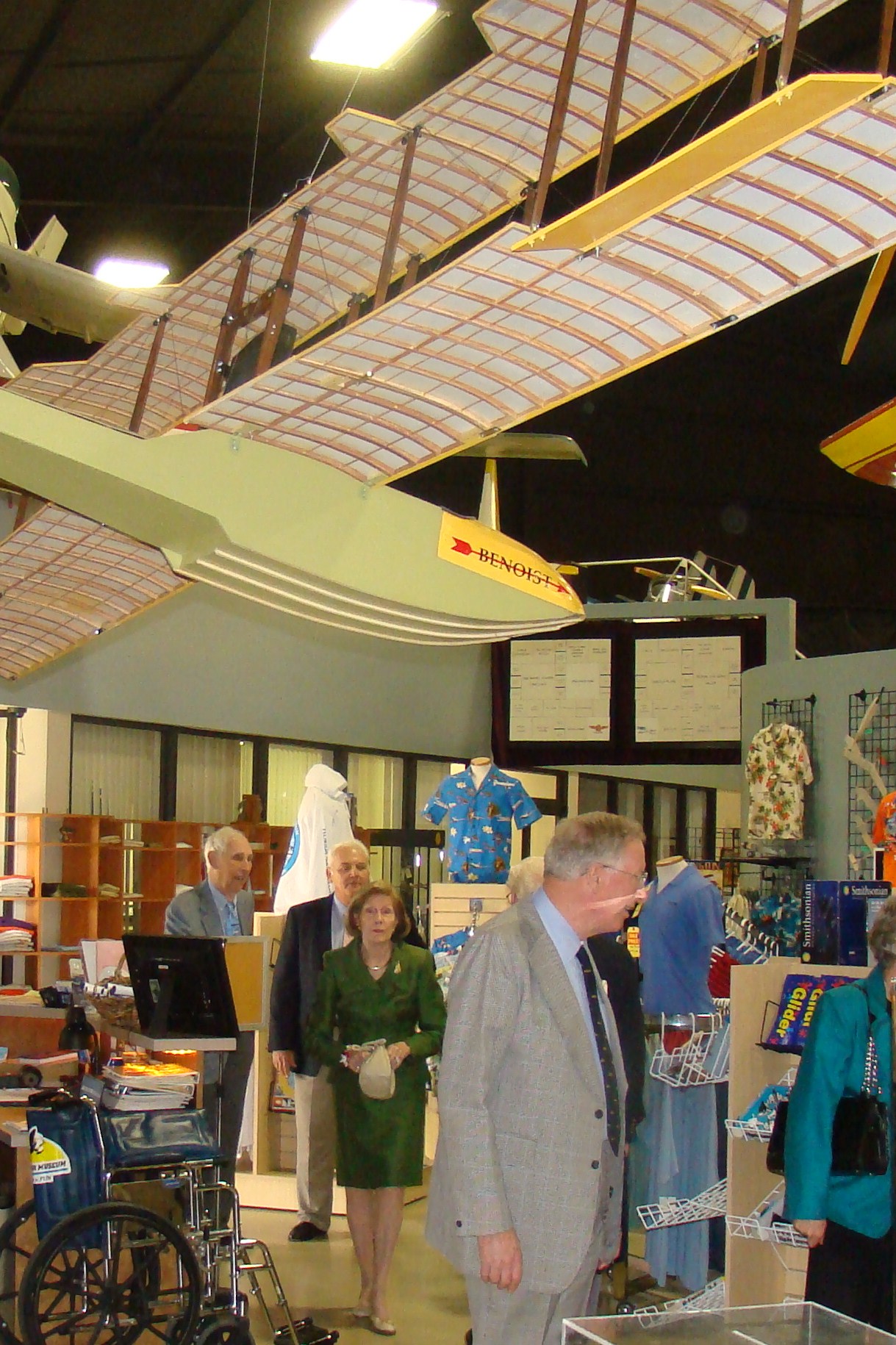 Florida Air Museum, Bill & Dottie Krusen entering, 28 Jan '12.JPG