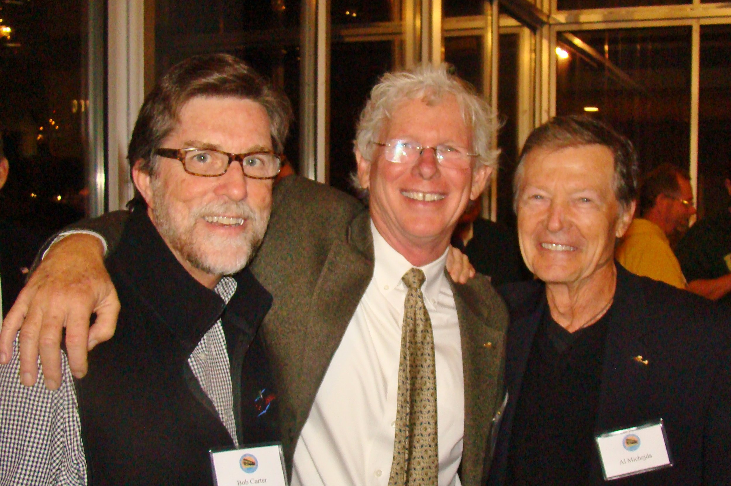 Bob Carter, Eddie Hoffman & Al Michejda @ First Night-First Flight Celebration, 31 Dec '13.JPG