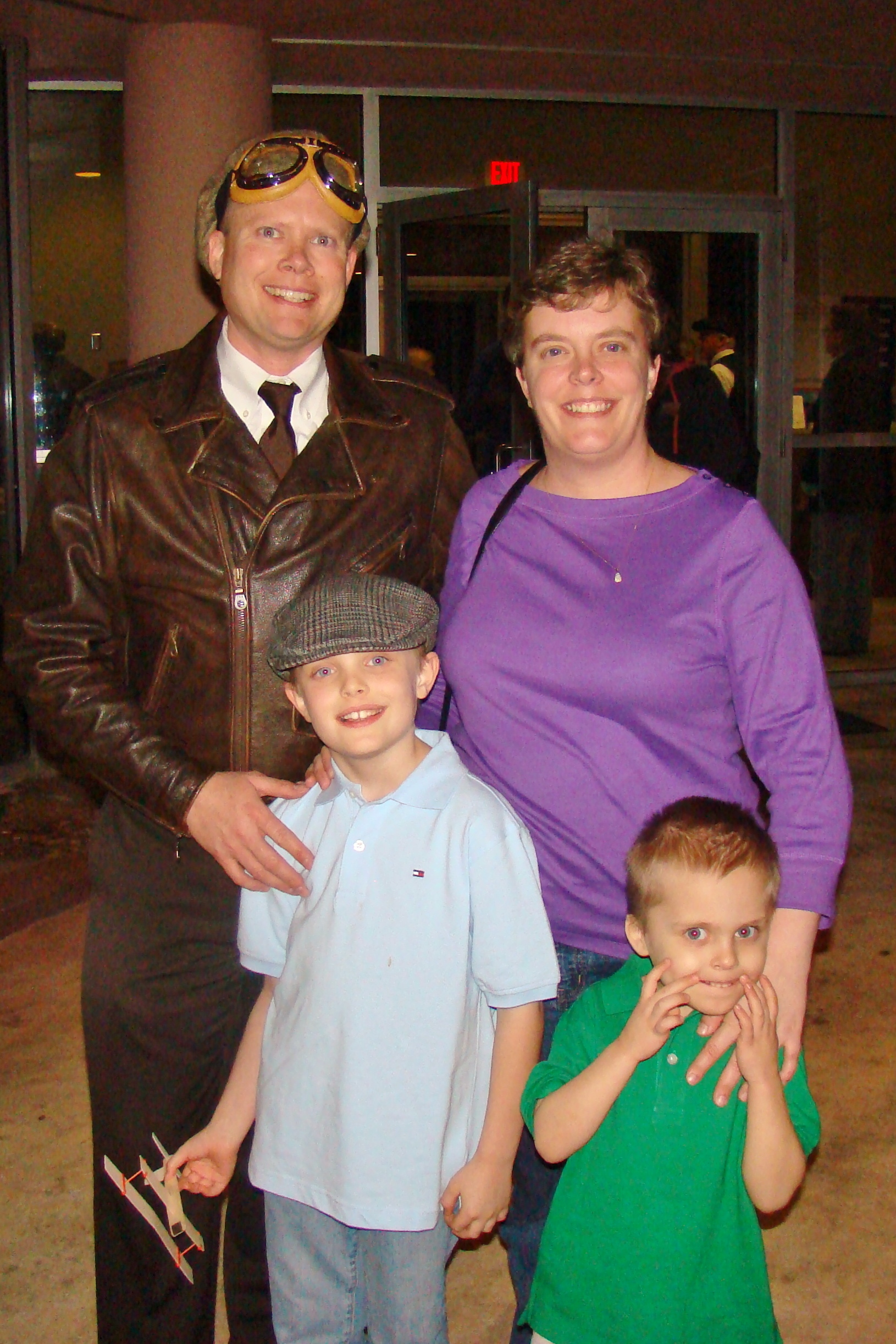 Chris & Andie Minner with Michael & Ernie - 1, 31 Dec '13.JPG