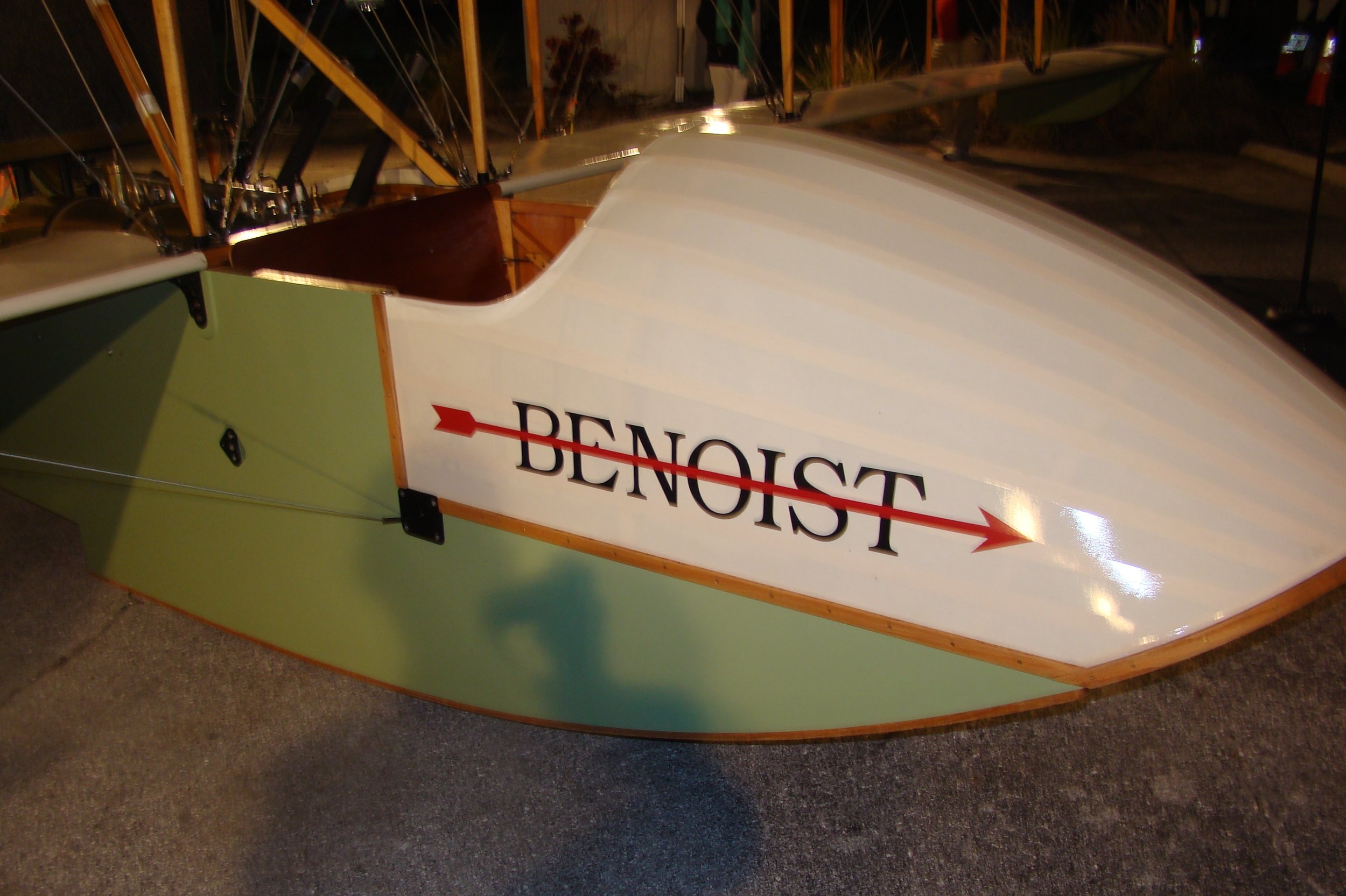 Nose of Kermit Weeks' Benoist Airboat, 31 Dec '13.JPG