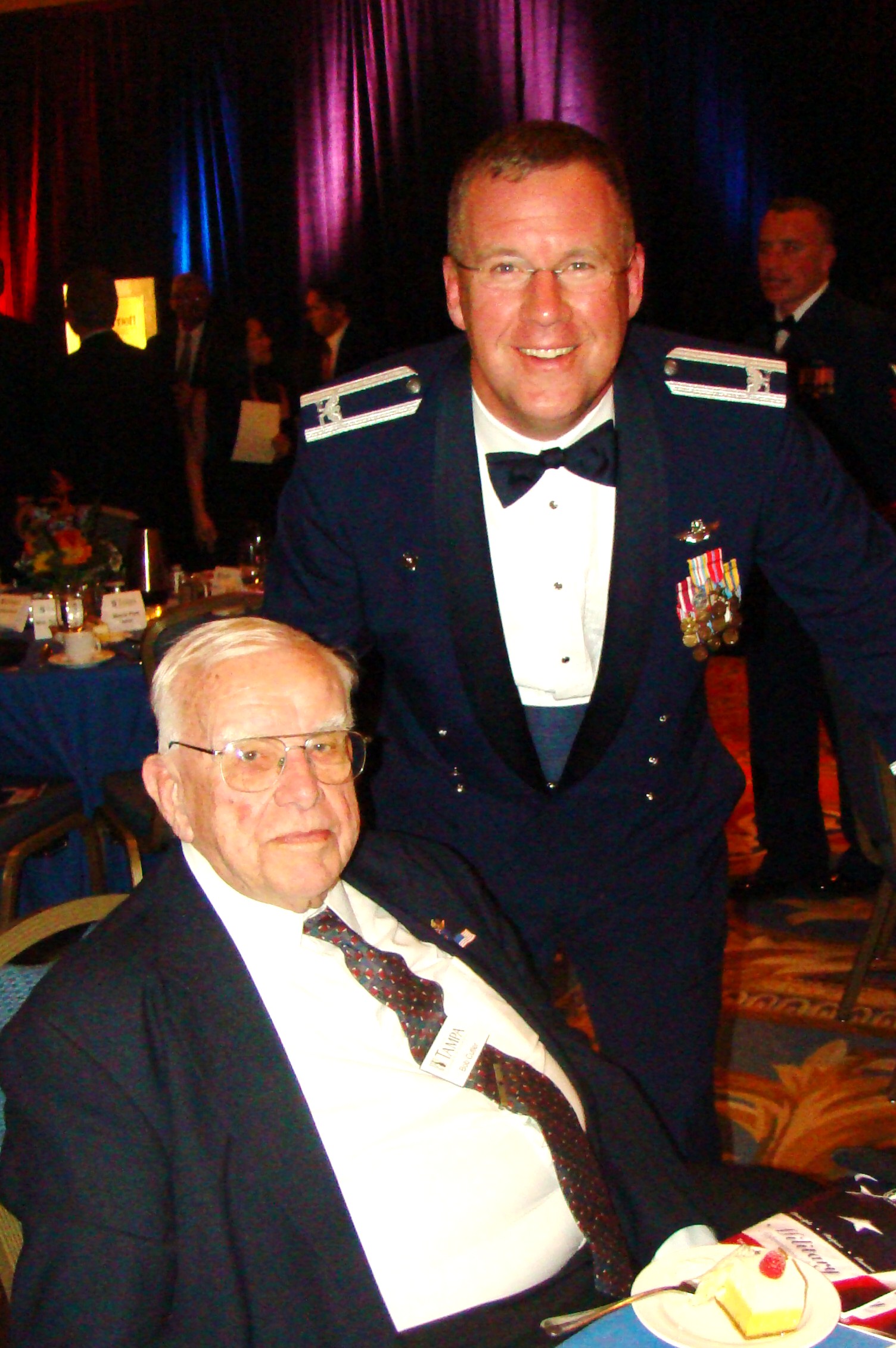 Col. Larry Martin, 6th AMWCC with Bob Cutler, 16 Feb '10.JPG