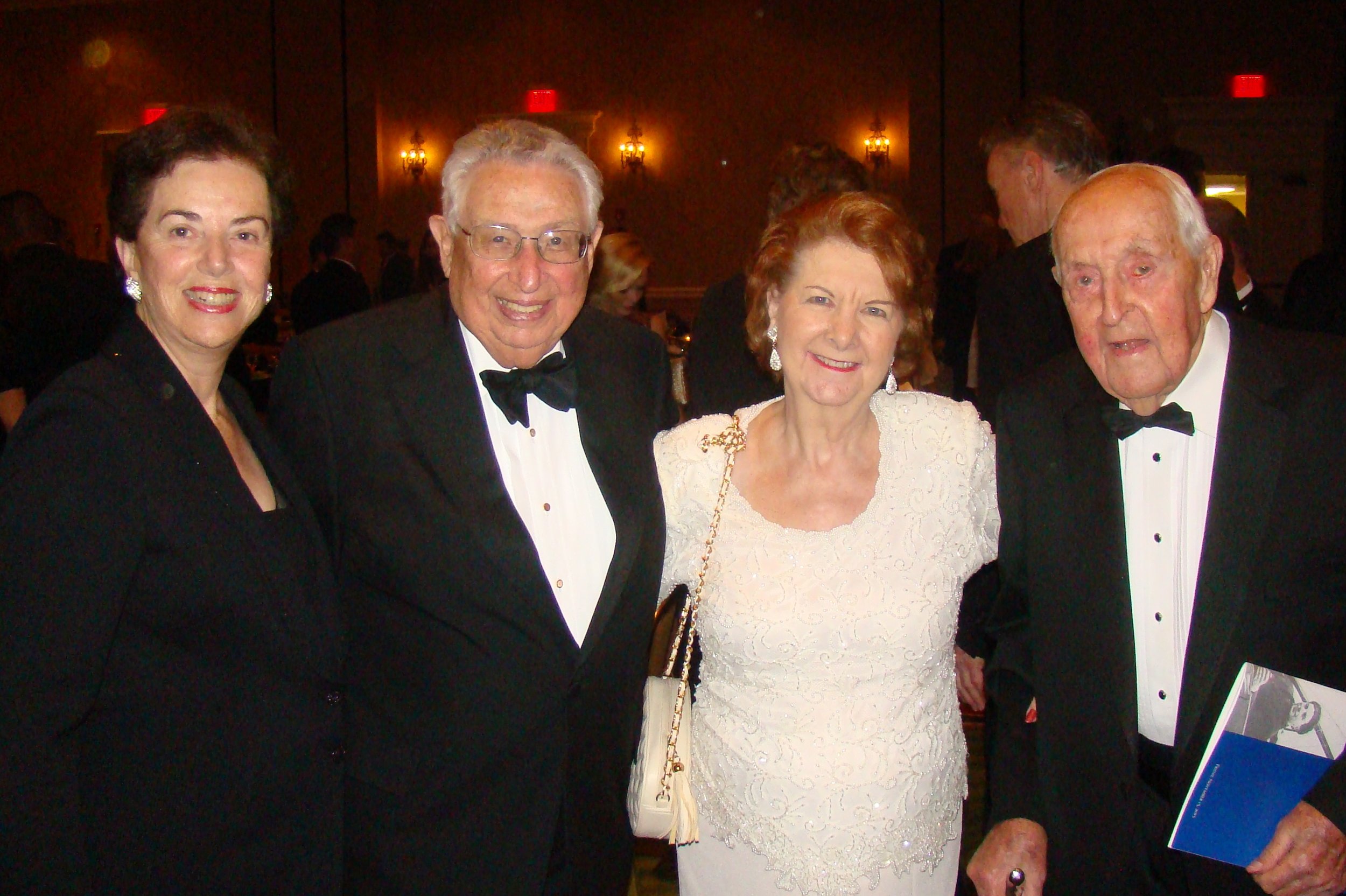Nancy & Edwin Colodny, Dorothy Derrick and Sir Lenox Hewitt, 15 Nov '13.JPG