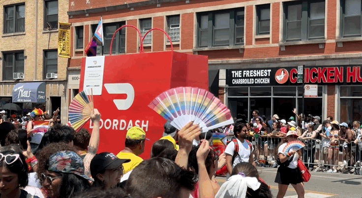 DoorDash Bag ~ Chicago Pride Parade - CS iPhone-11.gif