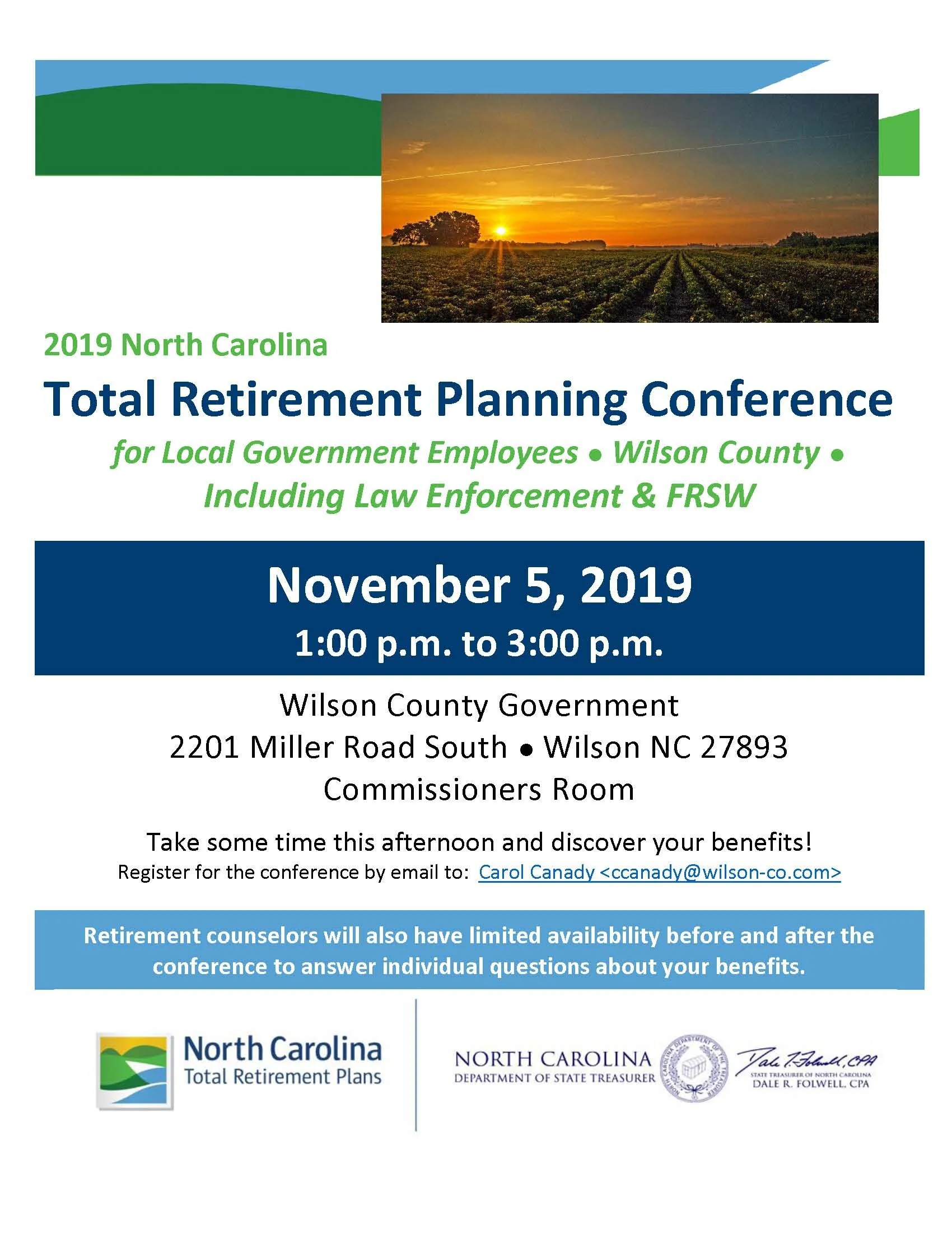2019 Retirement Planning Conference — WCiGov