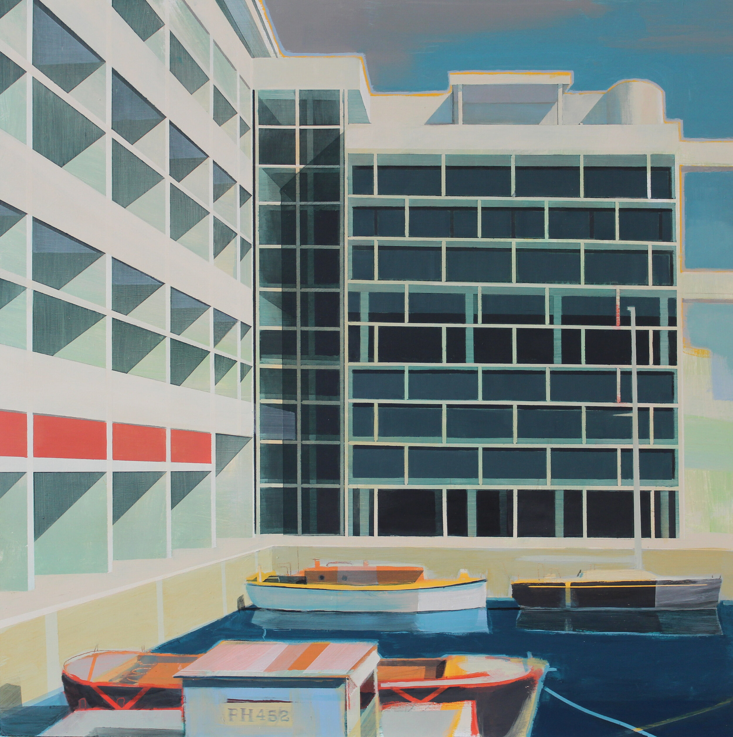 Waterfront apartments, 60x60 cm, acrylic on board, £1,500.jpg