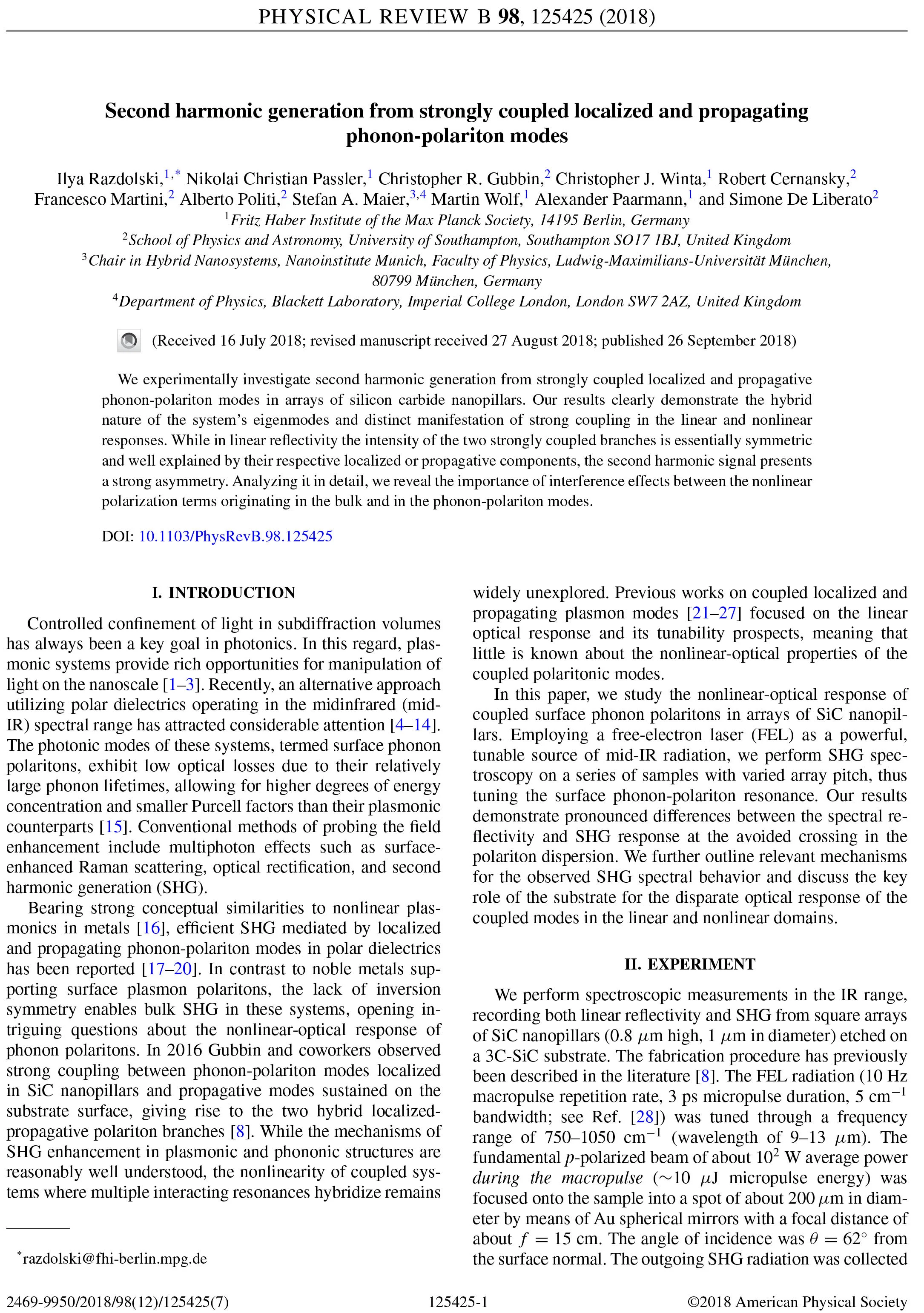Phonon-polariton modes for non-linear optics in the mid-infrared