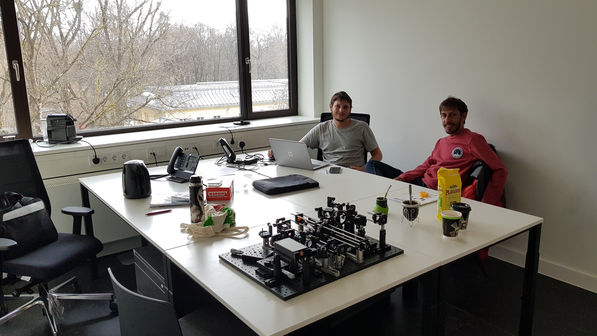 Camping in our new offices