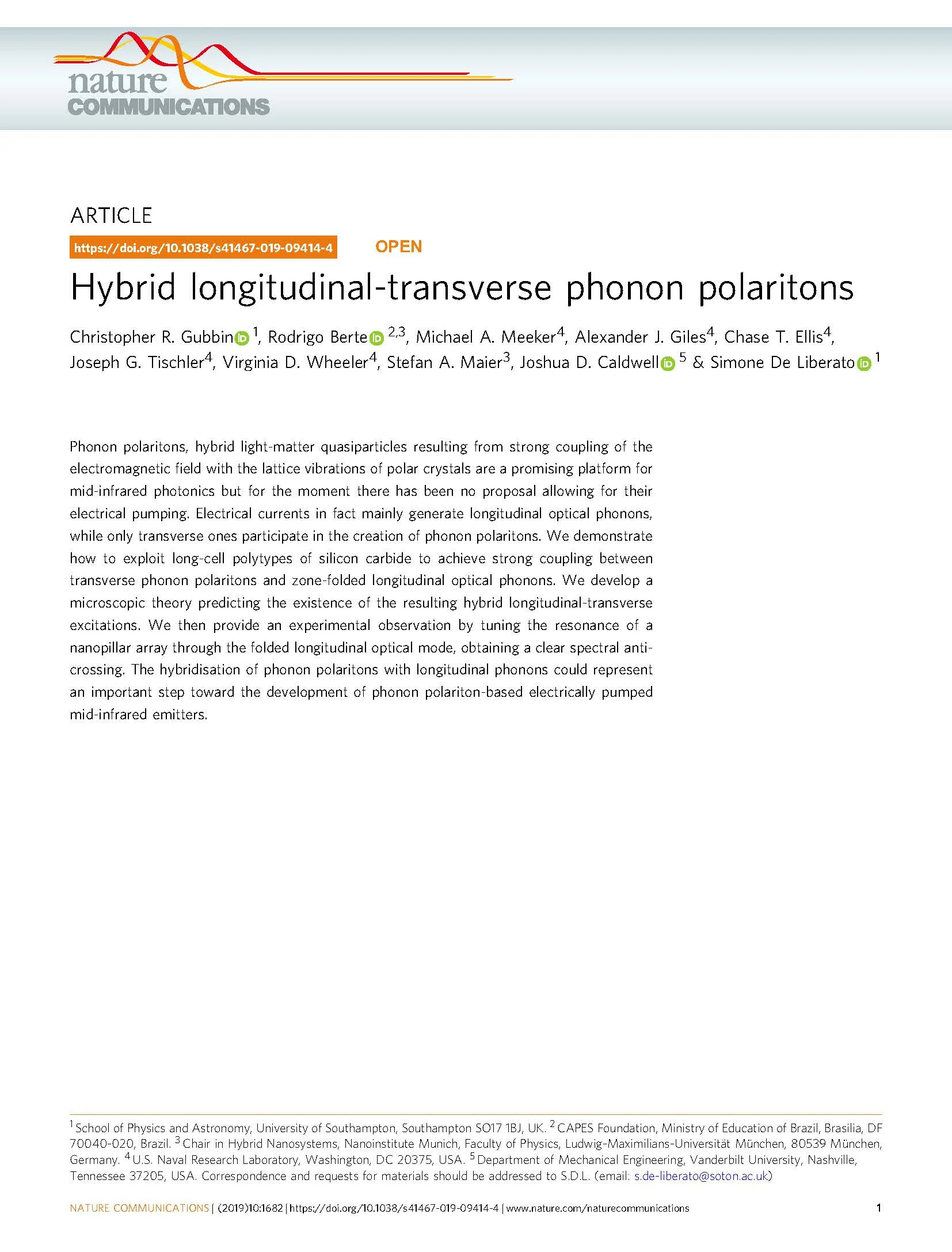 Strong coupling of phonon polaritons with longitudinal optical phonons