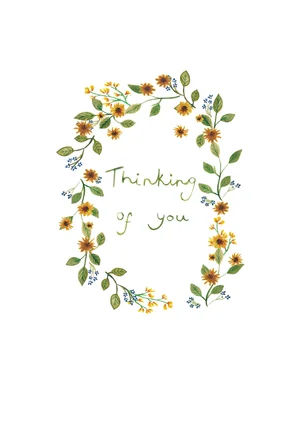 Elegant Thinking Of You Floral Card Design For Heartfelt Messages Card - Playgro