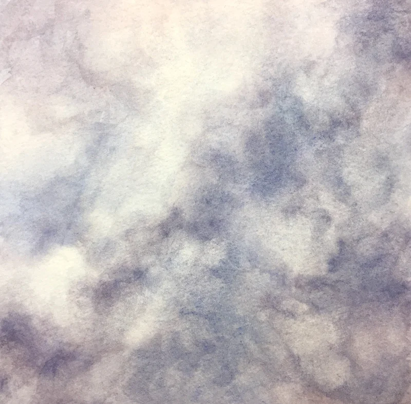 Skylight I original watercolor, 2017 5 x 5 ", framed 11 x 11"