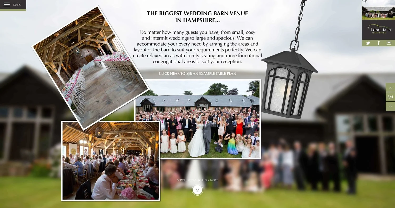 The Long Barn Website Josh Stevenson Designer
