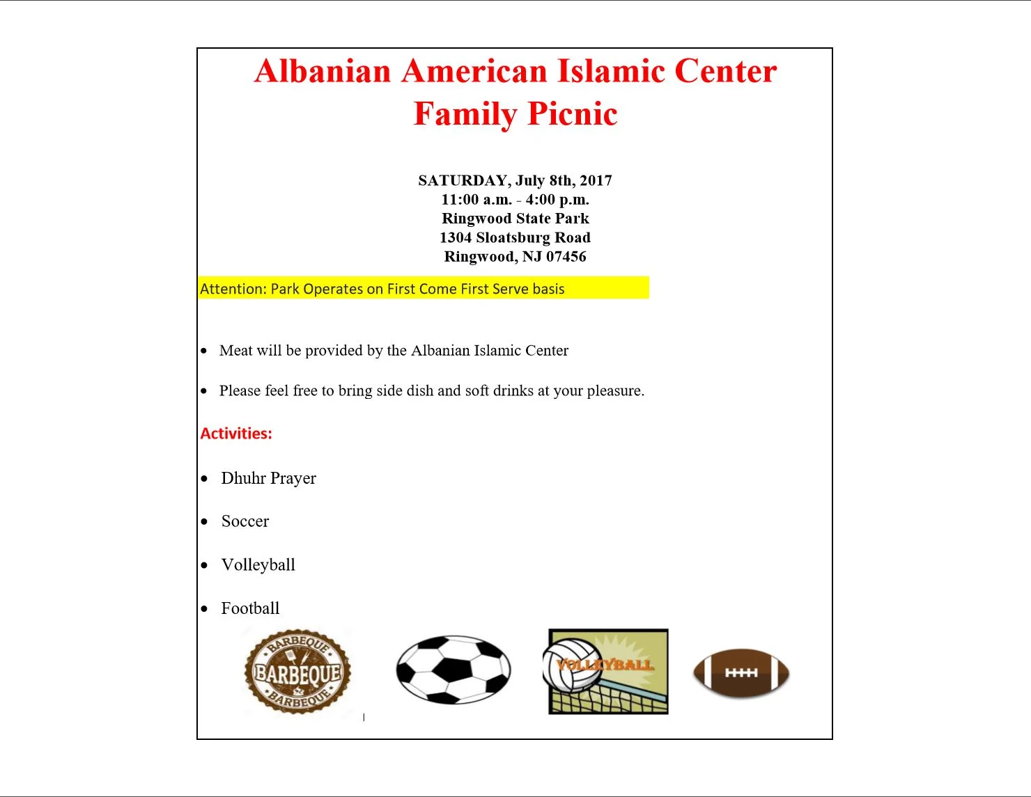 AAIC Family Picnic