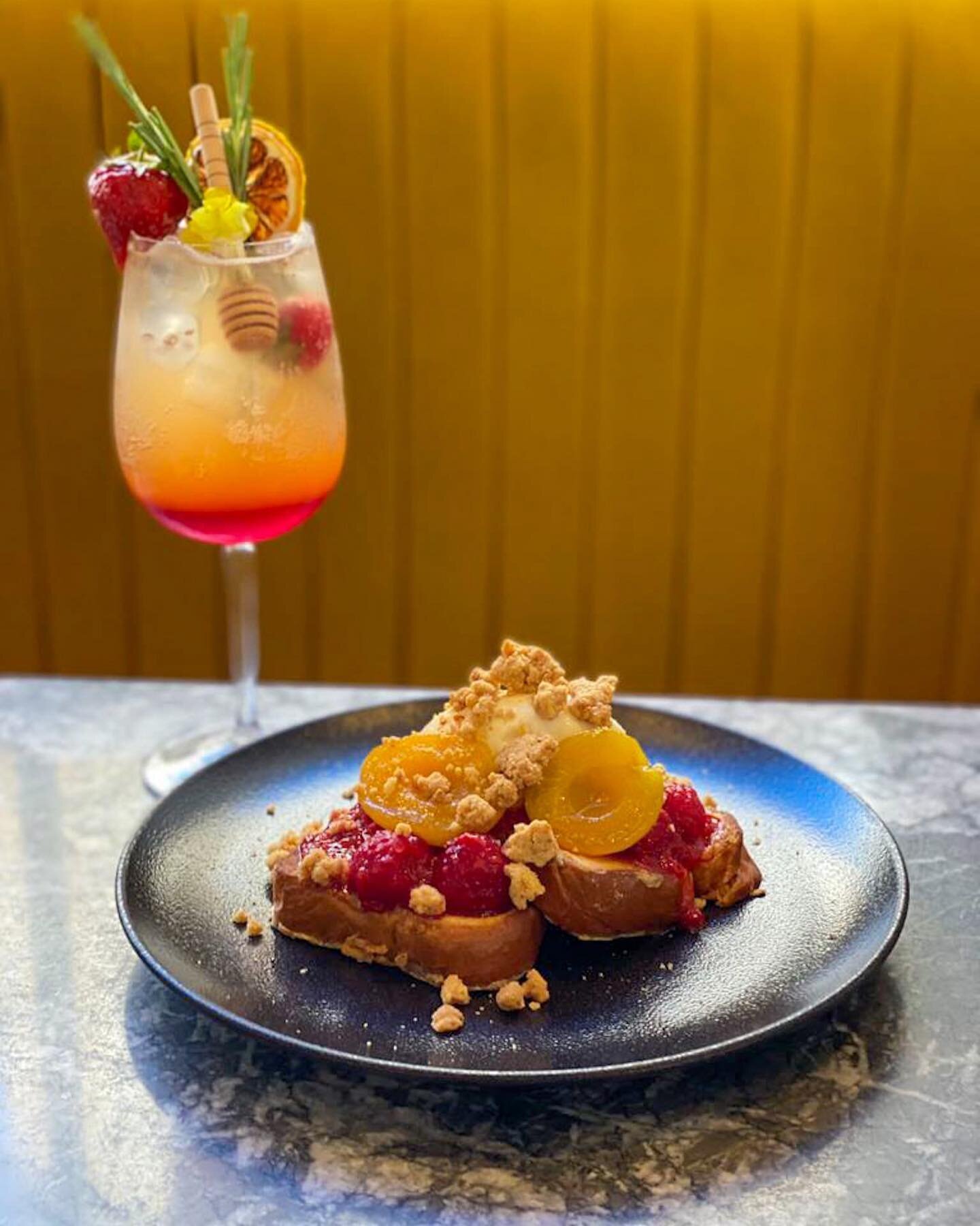 The best way to brighten a drizzly grey Monday - we've given our menu a mini makeover including this rather fabulous new Apricot Melba Fruity French Toast.

It's all-butter brioche soaked in free-range egg &amp; Scottish double cream, pan-fried &amp;