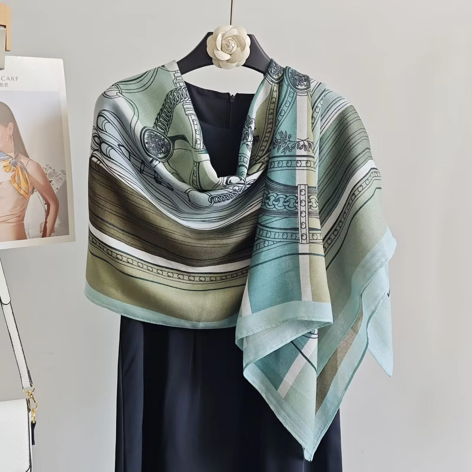 Green / Blue Scarf – Buckles Collection