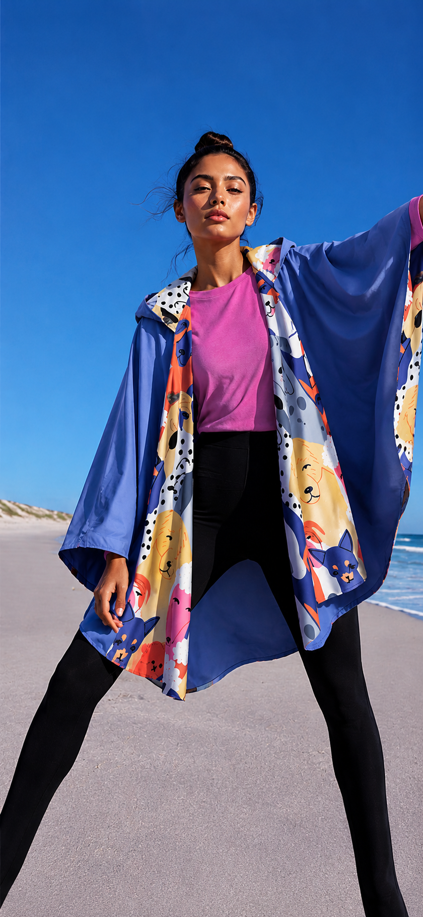 Very Peri Rain Cape - Dogs Collection