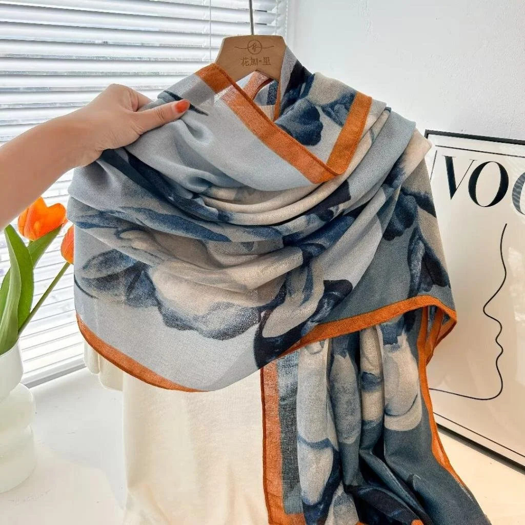 Alanui A Finest Ribbed Fringed Scarf | Blue