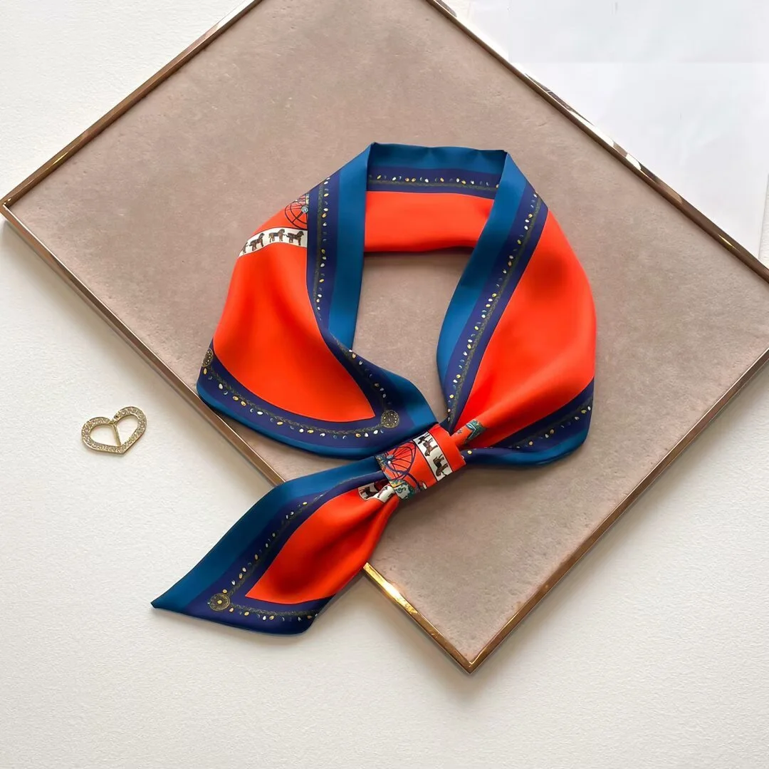 Orange Horse Parade Loop Scarf