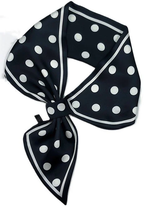 Black Dots Loop Scarf