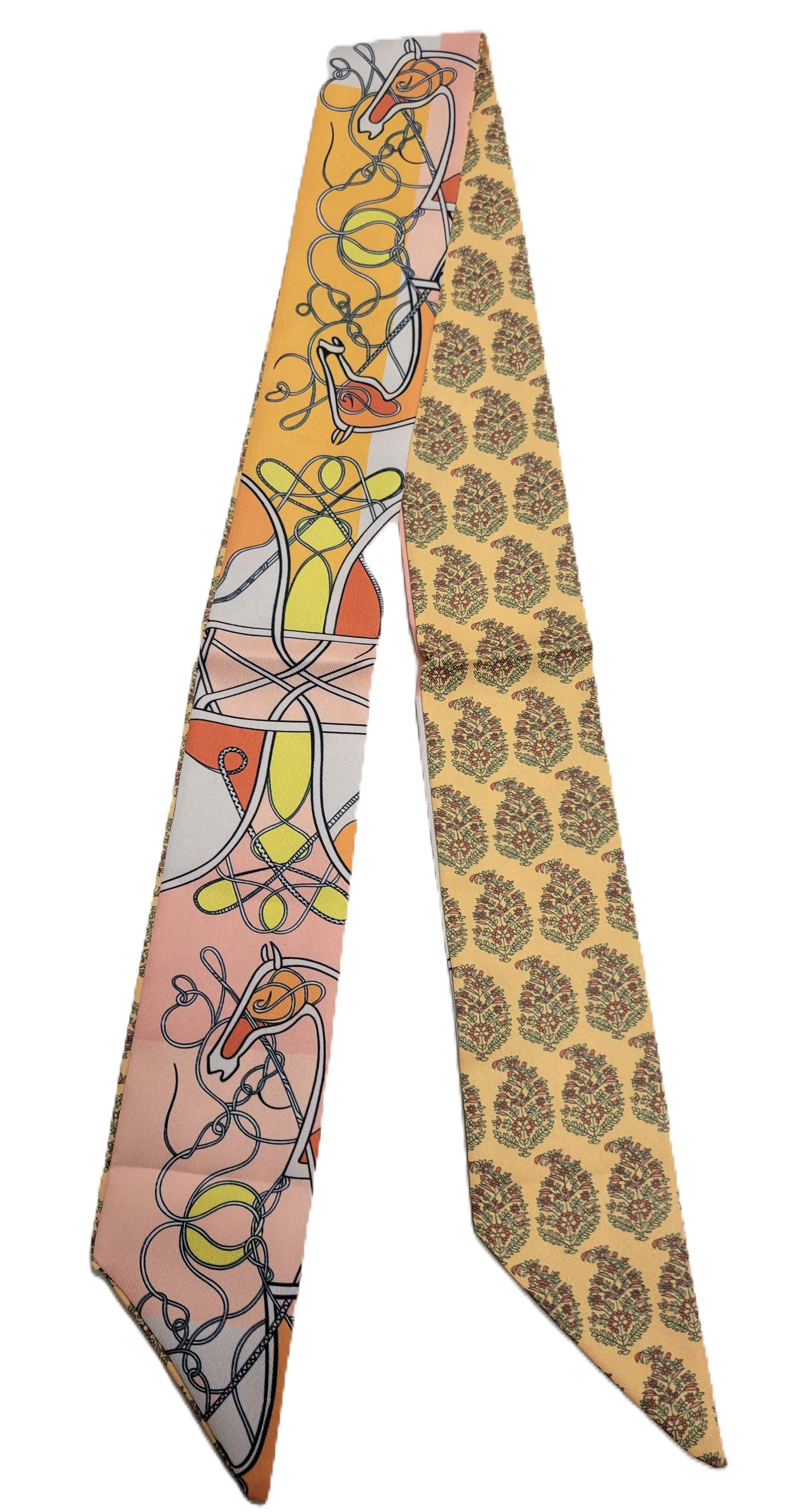 Yellow Horse Ribbon Scarf
