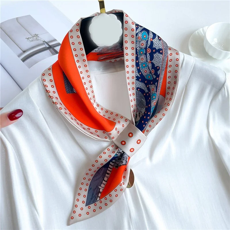 Orange Intricate Loop Scarf — Winding River Clothing - Reversible Jackets