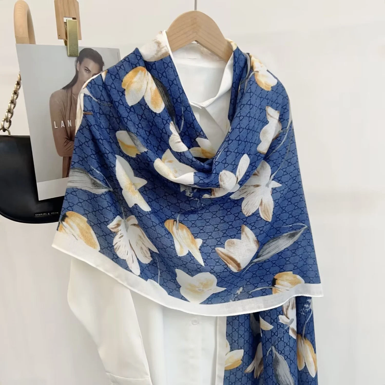 Blue Scarf – Tulip Collection