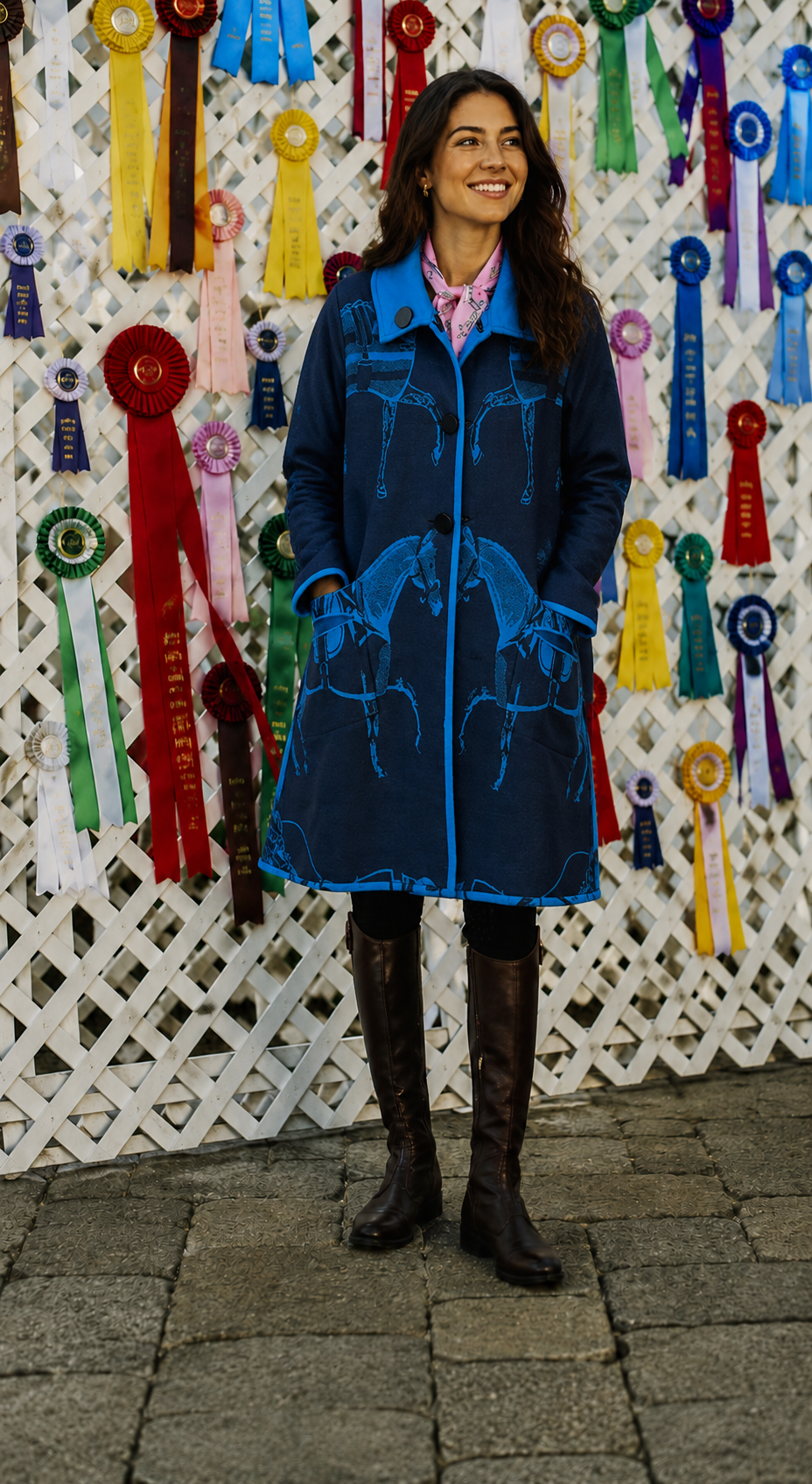 Blue / Black Reversible Coat – Trotter Collection
