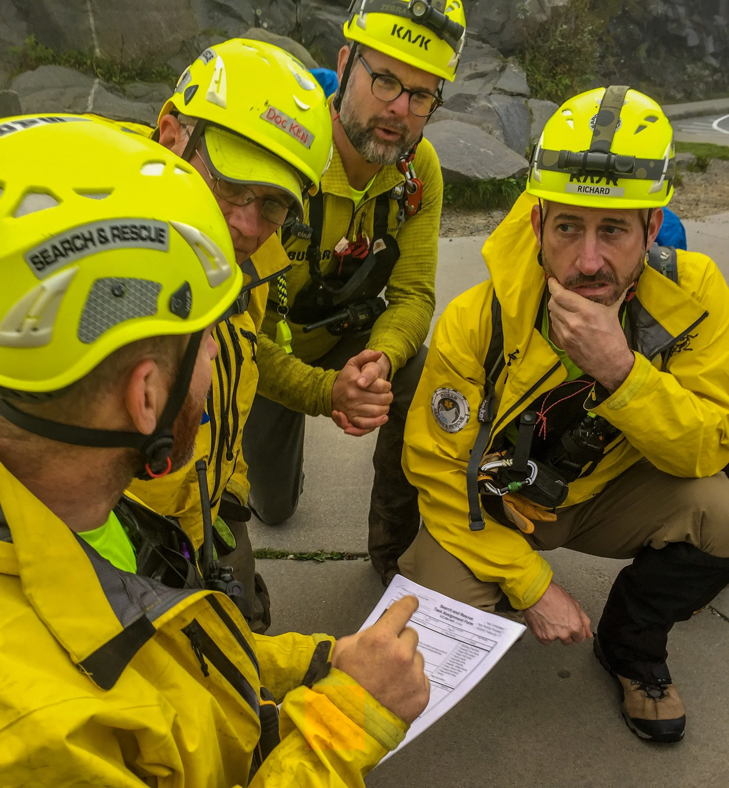 Mission briefing.