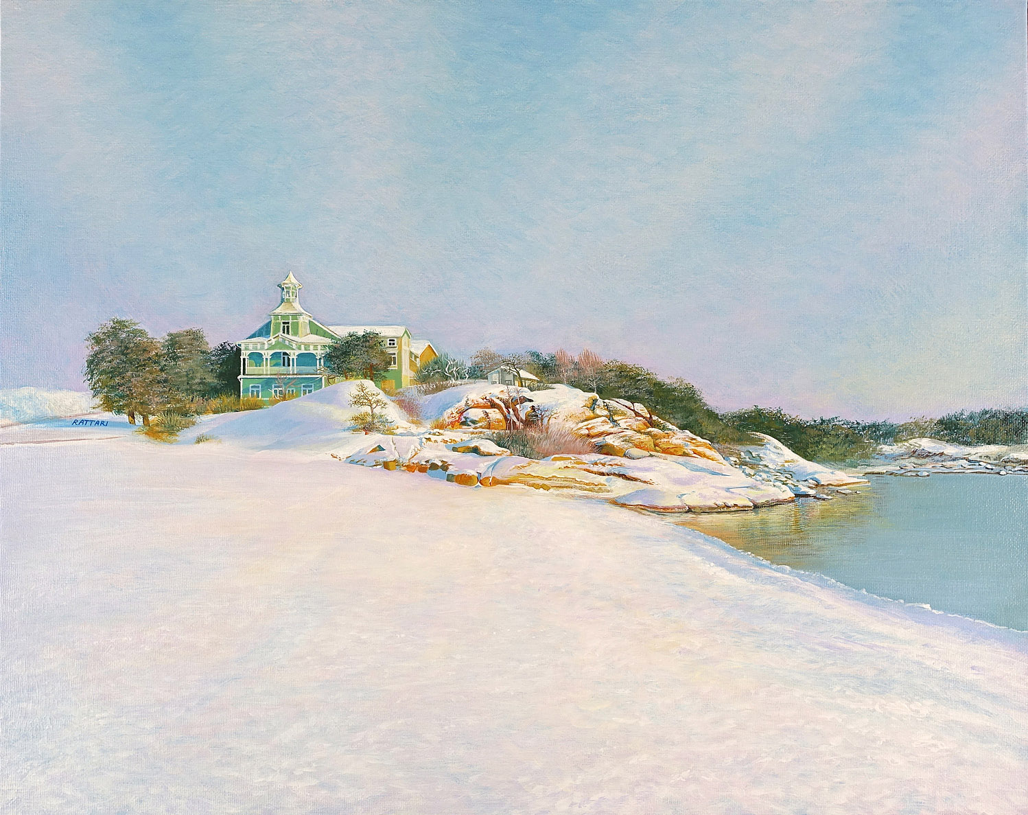 Hanko, Finland, acrylics on canvas, 18x24in