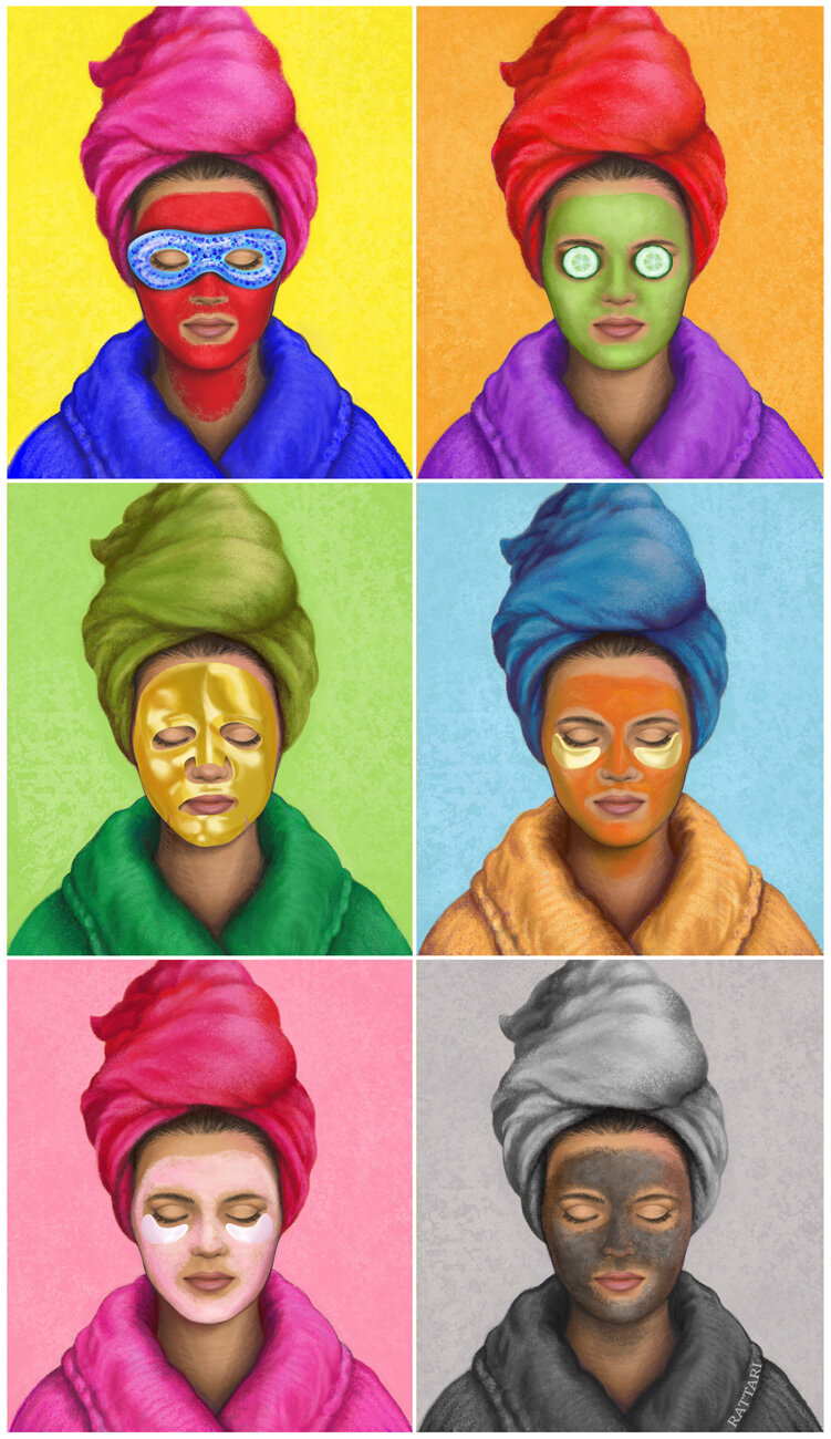 Color Harmonies, digital illustration