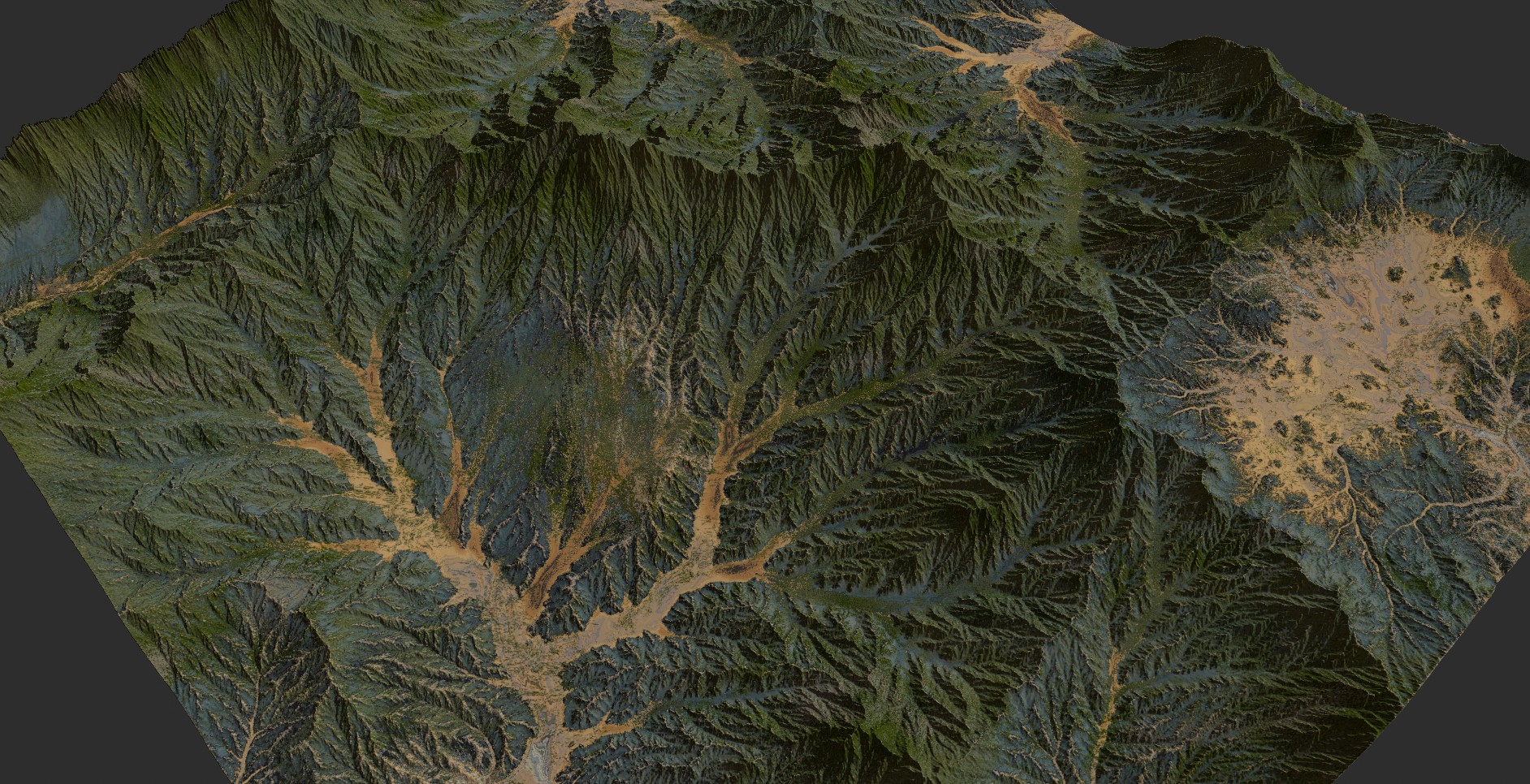 Massive Terrain imported from Quadspinner Gaea into Roblox