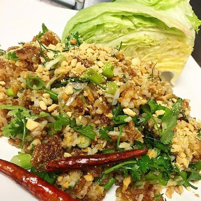 Crispy crunchy flavorful Naam lettuce wrap available today!!! We are OPEN today from 4pm-8pm!  Come and get your fix!  #laofood #openinphl #westphilly #naam #everyonesfavorite #positivevibes #takeout #order #ubereats #philly #supportlocal #supportsma