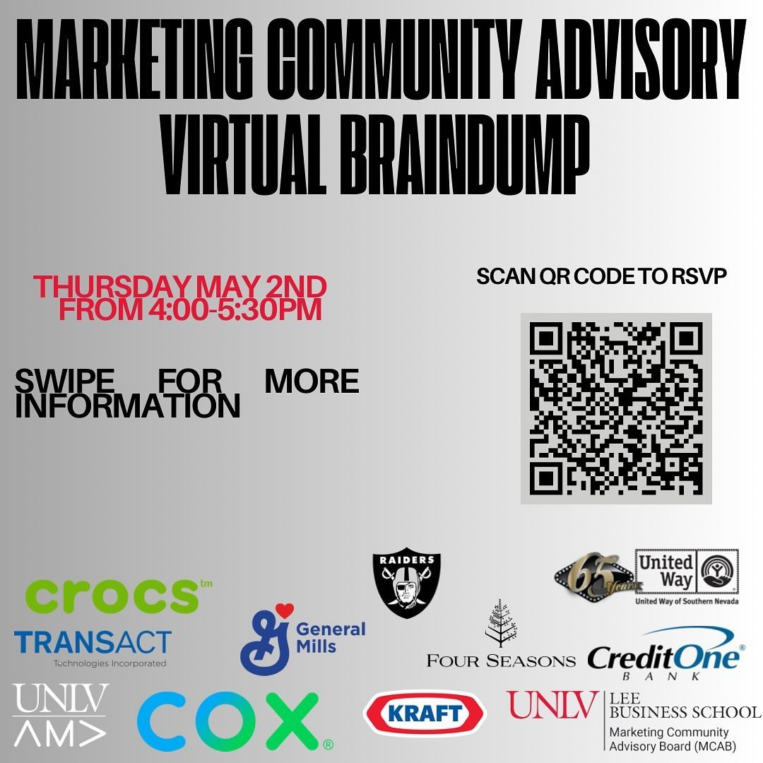 HELLO AMAZING PEOPLE! ❤️

There will be a Marketing Community Advisory Virtual Braindump! This is a great opportunity and you will not want to miss out. 😀

This will be held on Thursday, May 2nd from 4:00-5:30 pm! This event will be virtual. 💻

Thi