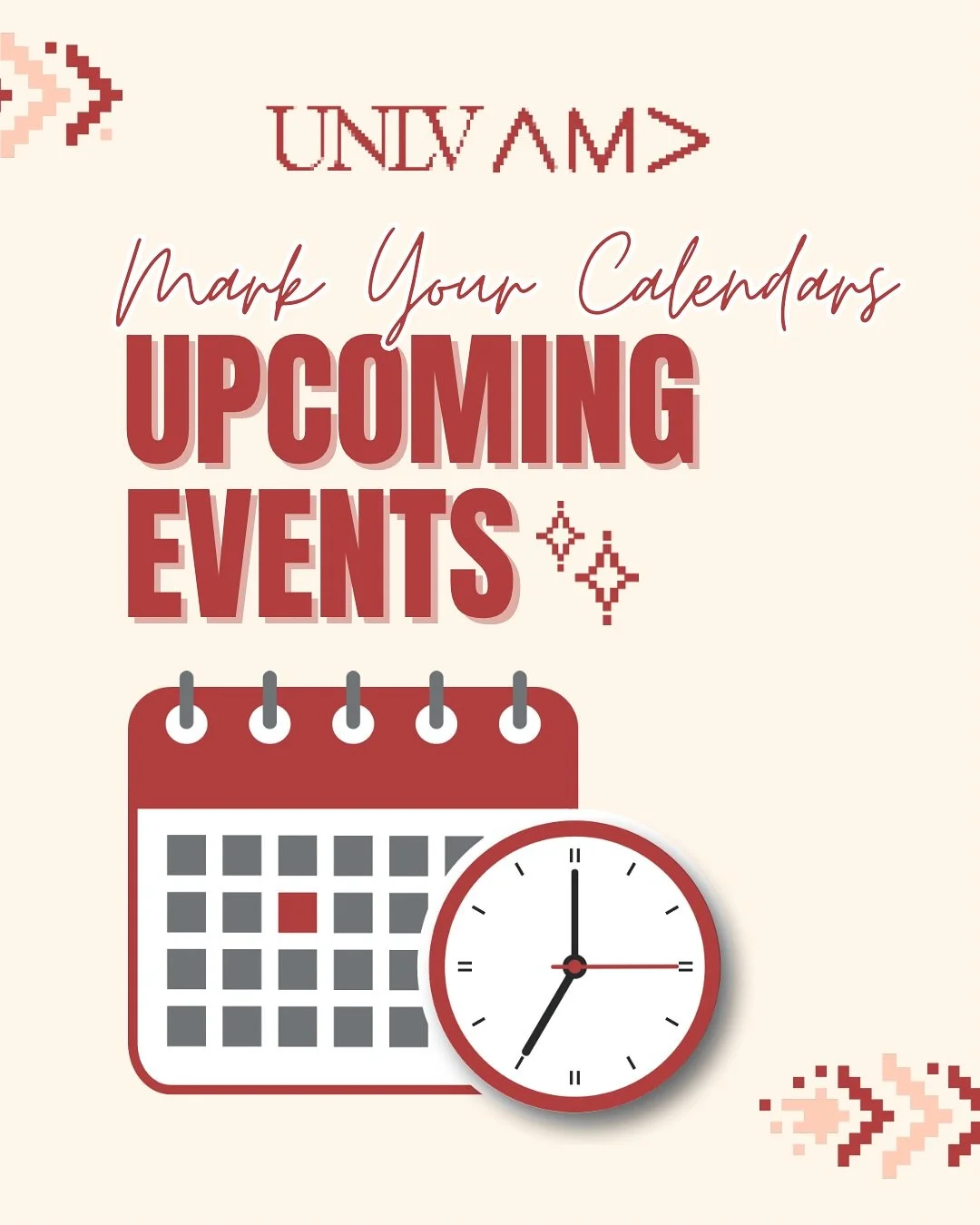 Join UNLV AMA for our Welcome Back Week! 🫵🏻
With the new semester in full swing, UNLV AMA is excited to kick things off with socials, networking, and professional opportunities! ✅
Mark your calendars & don’t miss out! 📆
🔗 Link in bio