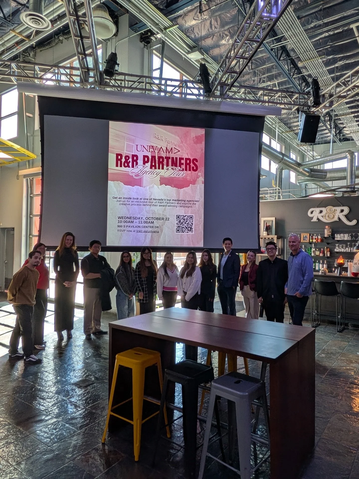 We had an amazing tour of R&R partners from this morning. The tour was very insightful, and we learned a lot about marketing and what goes into making award-winning campaigns! ๐จ 
Thank you so much, Fletcher Whitwell and Emmarose Villanueva Terr