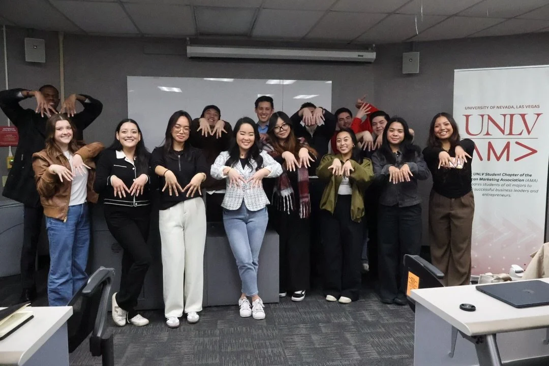 Had the amazing @its.morganyoung @itsmorganashleigh speak to our executive board about personal development and social media presence! 👩🏻&zwj;💻✨ We are very thankful for Morgan&lsquo;s guidance and continuous support of UNLV AMA. Stay tuned for mo
