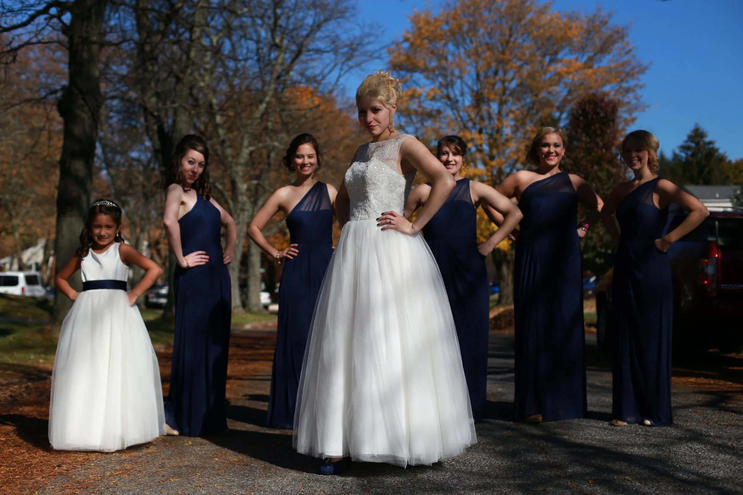 Sarah and her bridesmaids