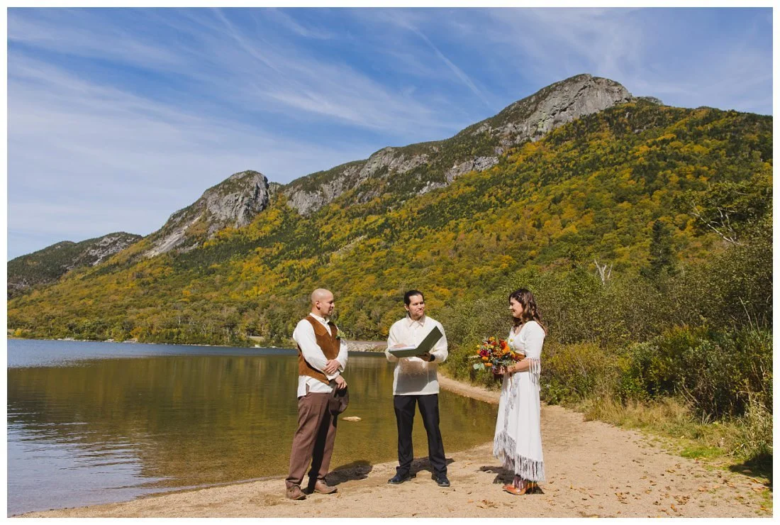 fall white mountain wedding in franconia